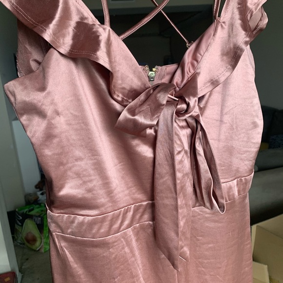 Rose Champagne Pink Jumpsuit - Picture 4 of 7
